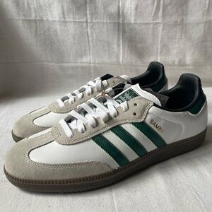 Adidas Samba ADV White College Green Sneakers Men's Size 11 GY6940